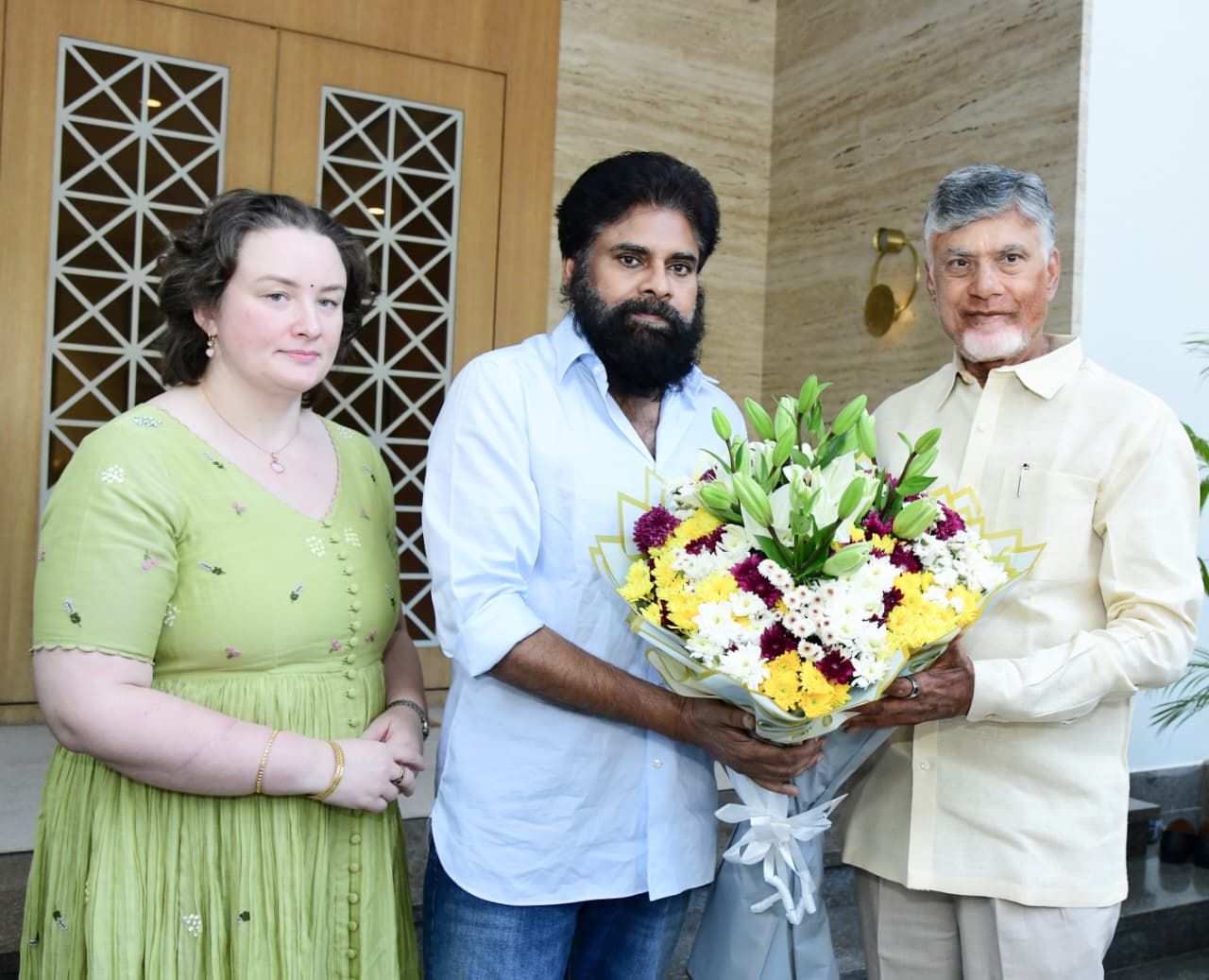 Naidu Visits Pawan Kalyan Post Surgery