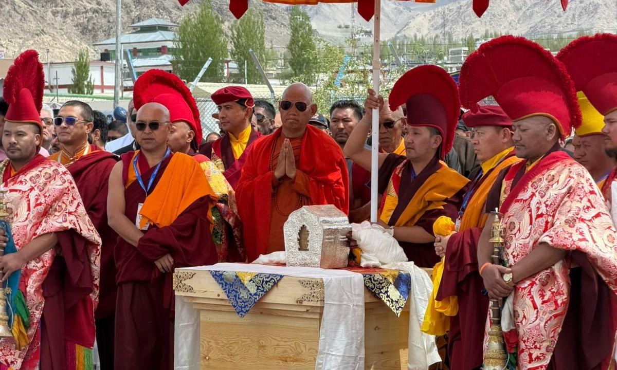 Modi Hails Buddha Relics Expo in Leh