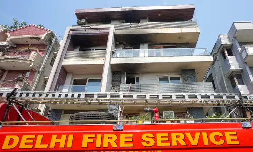 Pre-Dawn Blaze After AC Blast Kills 9 In Delhi Building Pre-Dawn Blaze After AC Blast Kills 9 In Delhi Building