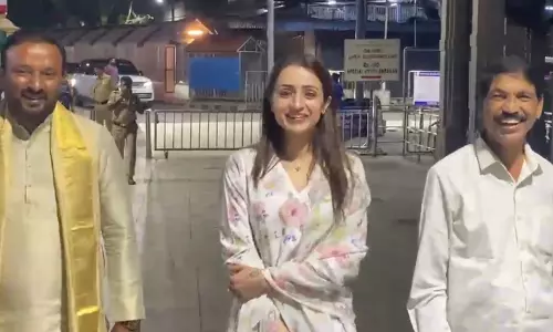 Trisha Krishnan Makes Early Morning Visit To Tirumala Venkateswara Temple On Her Birthday