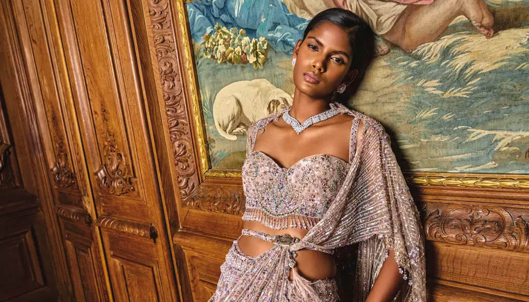 Falguni Shane Peacock Spotlight Bhoomika Yadav in a Couture Campaign that Celebrates India’s New Global Voice