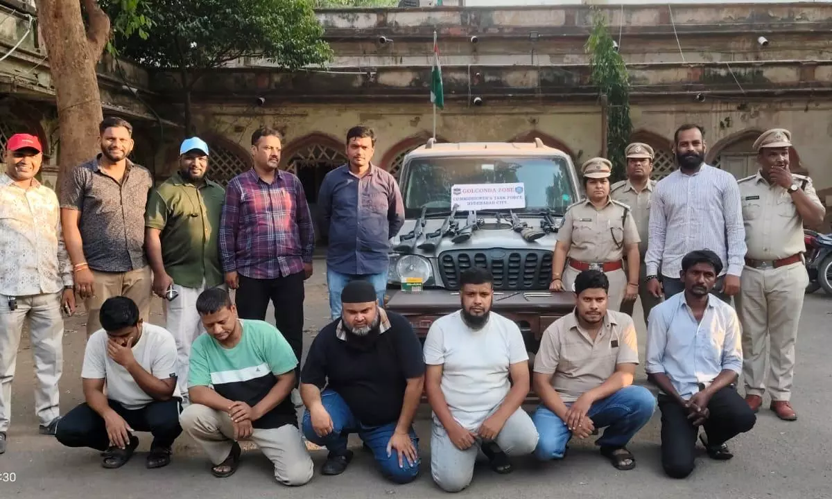 Hunting Gang Busted in Shadnagar, Makthal Forests Hunting Gang Busted in Shadnagar, Makthal Forests