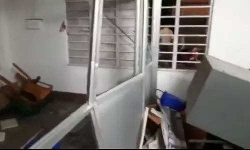 Many TMC Offices Vandalised in Parts of Bengal Many TMC Offices Vandalised in Parts of Bengal