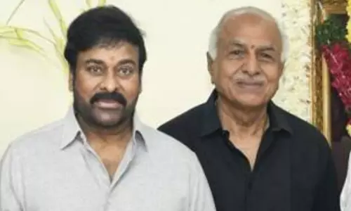 Chiranjeevi And Pawan Kalyan Condole The Demise of R. B. Choudary Chiranjeevi And Pawan Kalyan Condole The Demise of R. B. Choudary