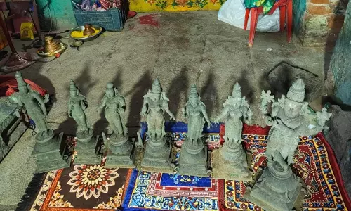 7 Panchaloha Idols Found Buried at Temple in Inumella Village of Palnadu District