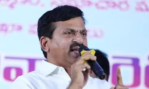 Ponguleti Slams BRS for False Propaganda on Paddy Procurement Ponguleti Slams BRS for False Propaganda on Paddy Procurement