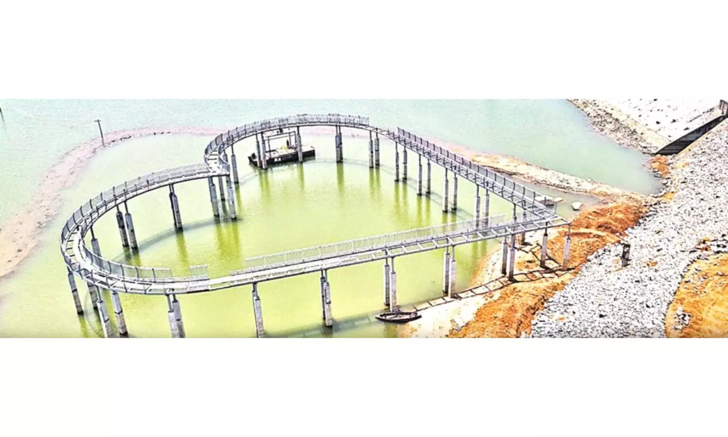 Telangana’s First Glass Bridge In Shape Of Heart To Open In 3 Months at Husnabad Telangana’s First Glass Bridge In Shape Of Heart To Open In 3 Months at Husnabad