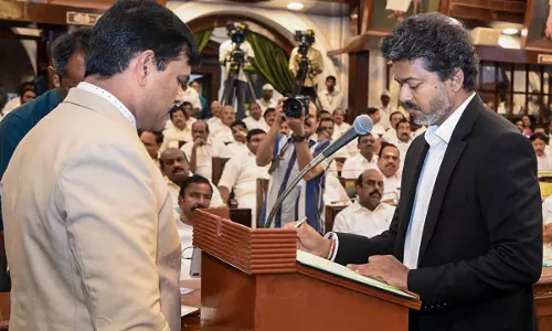 CM Joseph Vijay Takes Oath in Tamil Nadu Assembly CM Joseph Vijay Takes Oath in Tamil Nadu Assembly
