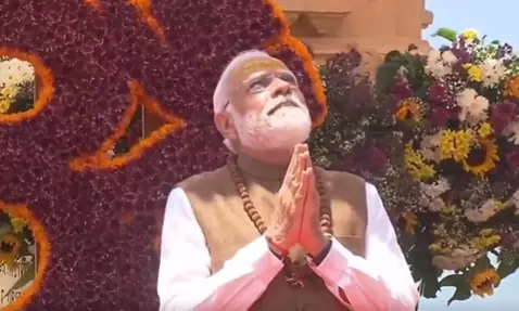 PM Modi Attends Amrit Mahotsav At Somnath Temple PM Modi Attends Amrit Mahotsav At Somnath Temple
