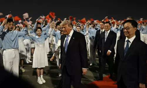 Trump Arrives in China To Meet With Xi in Beijing Trump Arrives in China To Meet With Xi in Beijing