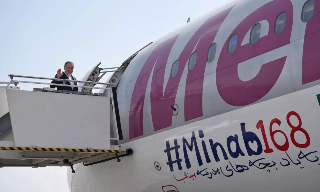 Irans Symbolic ‘Minab168’ Aircraft Brings Araghchi to India for BRICS Meet