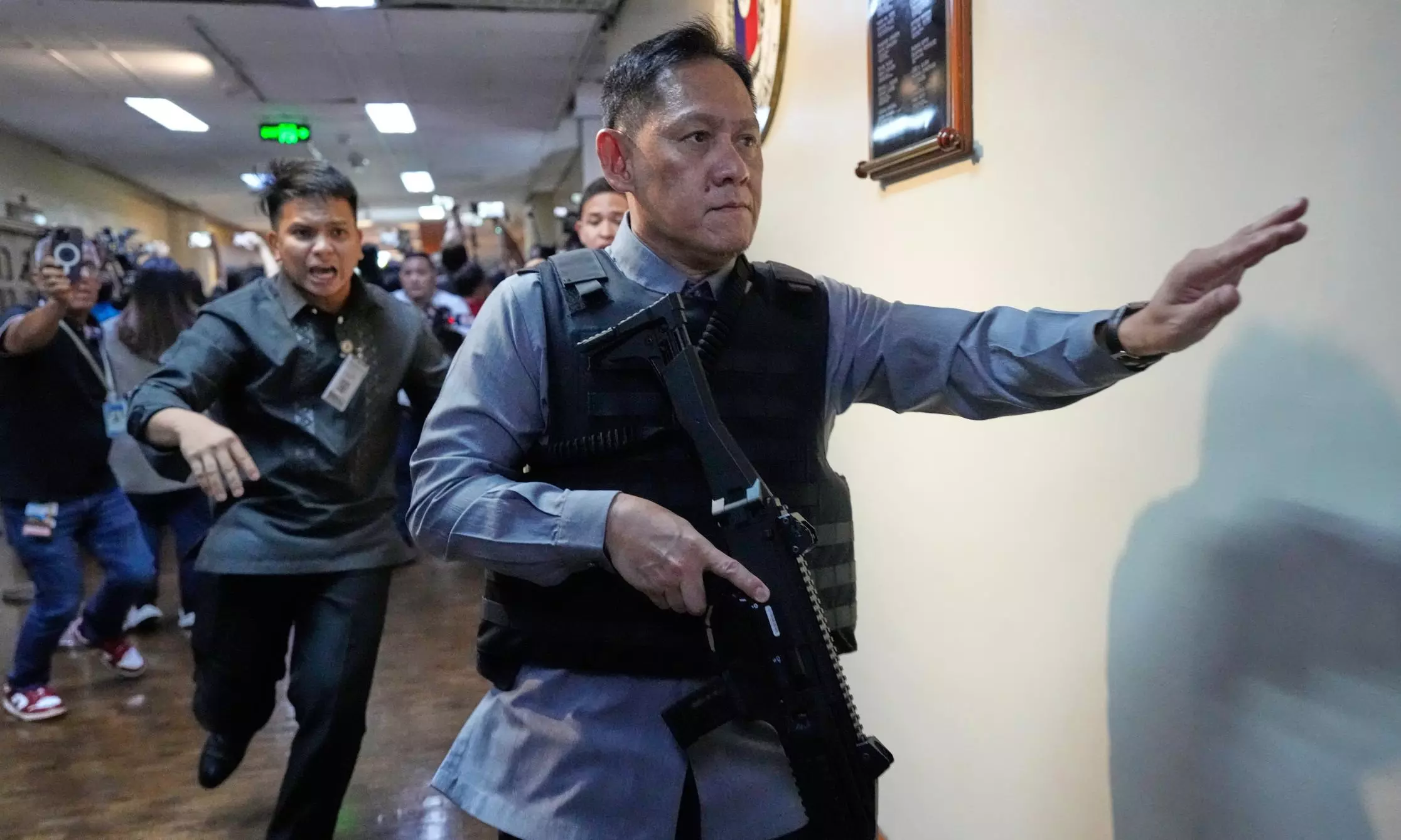 Gunshots Fired in Standoff at Philippine Senate Over ICC Suspect Gunshots Fired in Standoff at Philippine Senate Over ICC Suspect