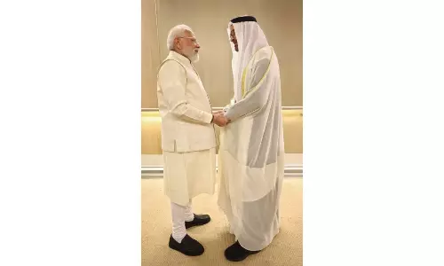 F-16 Aircraft Escorts PM Modi Plane In UAE Airspace