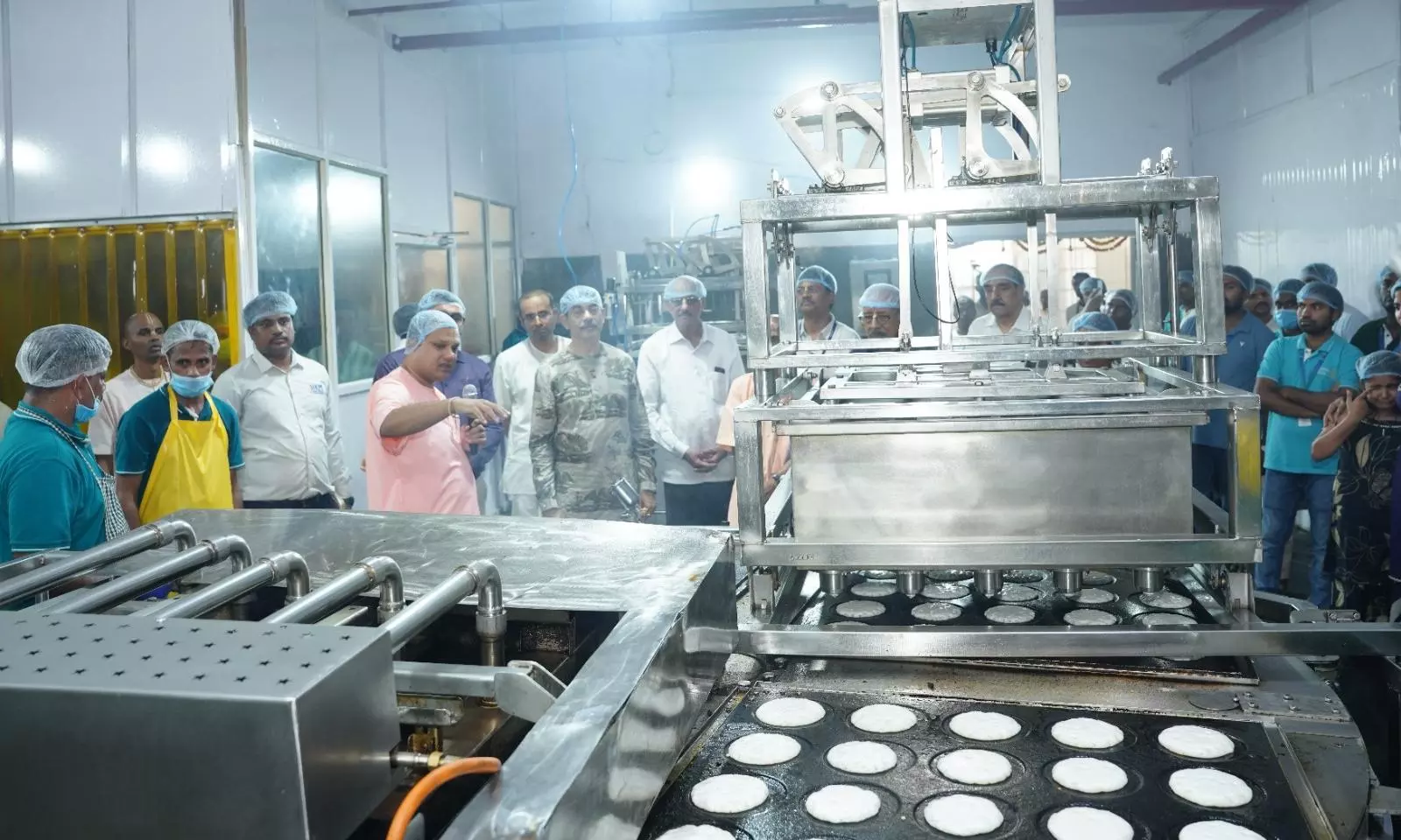 New kitchen Eqipment Launched At Hare Krishna Centralised Kitchen New kitchen Eqipment Launched At Hare Krishna Centralised Kitchen