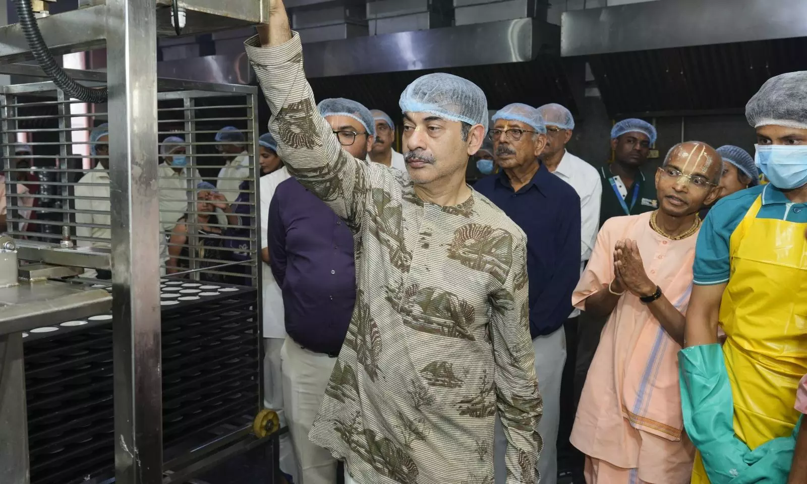 New kitchen Eqipment Launched At Hare Krishna Centralised Kitchen New kitchen Eqipment Launched At Hare Krishna Centralised Kitchen