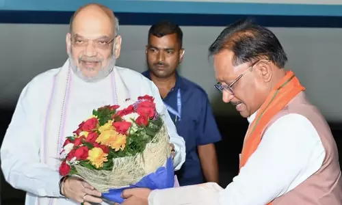 Shah Arrives On 3-Day Visit To Chhattisgarh, To Review Security Situation In Post-Maoism Bastar Shah Arrives On 3-Day Visit To Chhattisgarh, To Review Security Situation In Post-Maoism Bastar