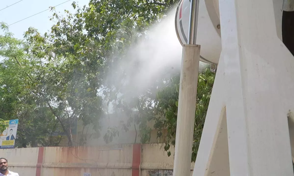 Nellore Rolls Out Hi-Tech Mist Machine To Cool City, Clean Roads And Protect Greenery Nellore Rolls Out Hi-Tech Mist Machine To Cool City, Clean Roads And Protect Greenery