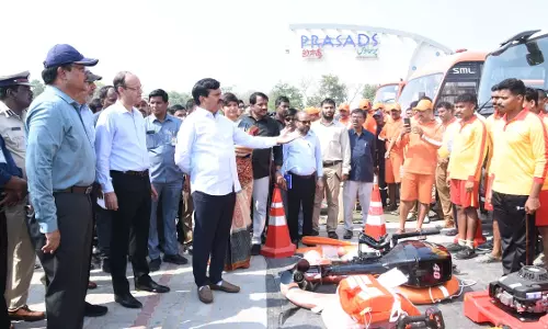 Saving Lives Top Priority during Floods, Fire Accidents: Ponguleti Saving Lives Top Priority during Floods, Fire Accidents: Ponguleti