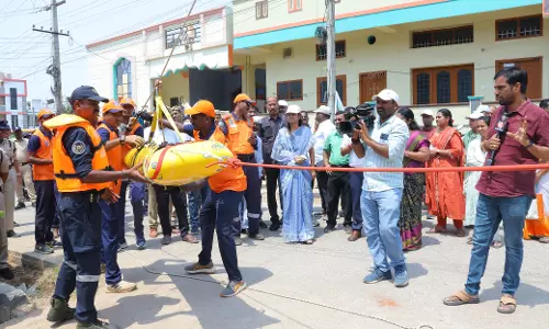 Flood Mock Drills Test Preparedness In Hanamkonda, Warangal Flood Mock Drills Test Preparedness In Hanamkonda, Warangal