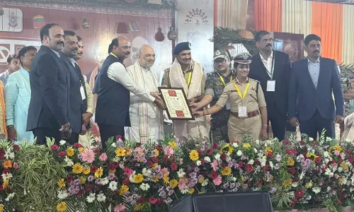 Amit Shah Felicitates Telangana Officers