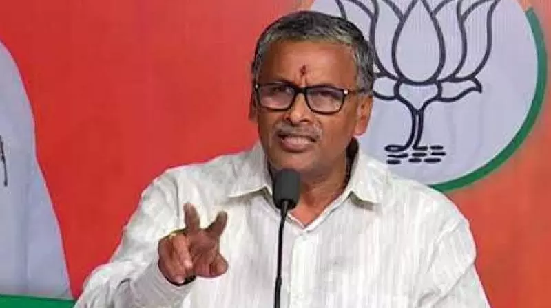 BJP Accuses Congress, BRS of Fake Rivalry BJP Accuses Congress, BRS of Fake Rivalry
