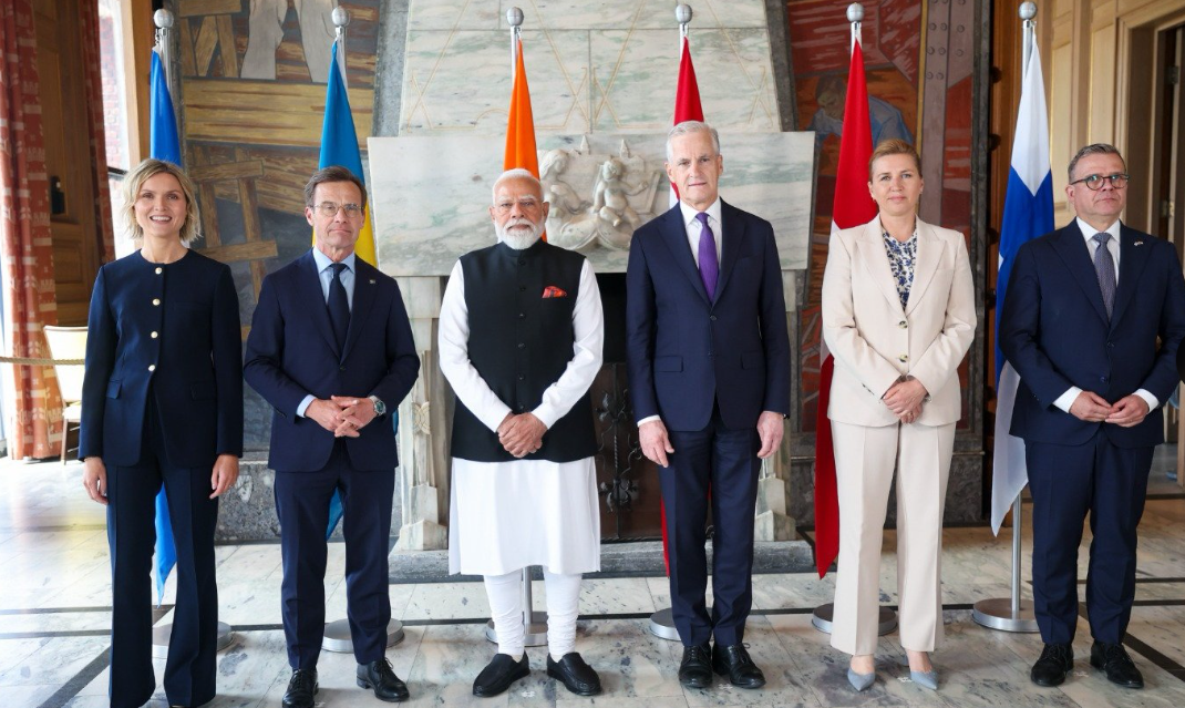 Modi Talks Trade With Nordic Pms
