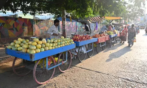 Nellore Struggles With Traffic Chaos, Shrinking Footpaths Nellore Struggles With Traffic Chaos, Shrinking Footpaths