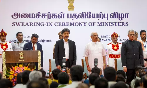 Governor Stops Rahul Gandhi Slogans During TN Minister’s Oath Governor Stops Rahul Gandhi Slogans During TN Minister’s Oath