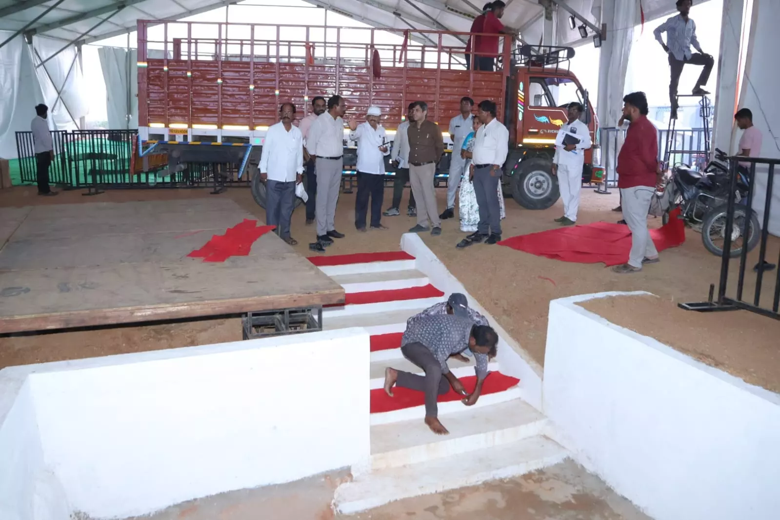 Arrangements in Place for CM Revanth Yadagirigutta Visit Arrangements in Place for CM Revanth Yadagirigutta Visit