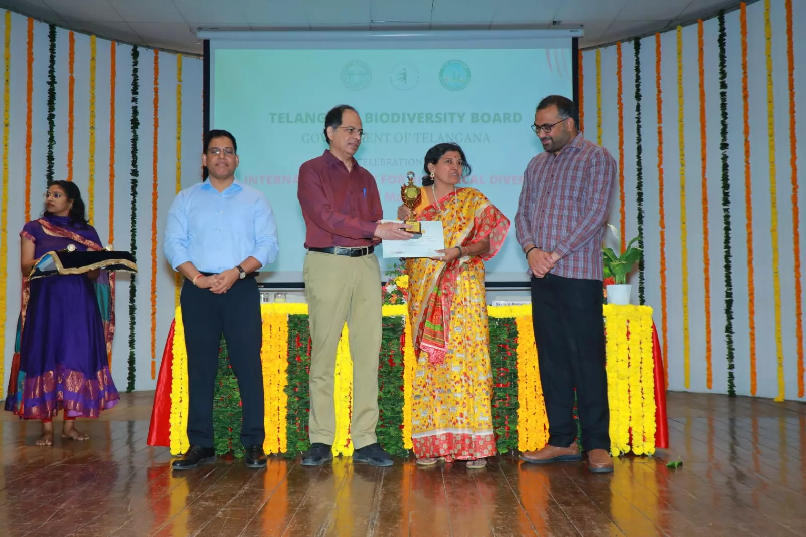 Dr P.R. Sushama Gets Best Biodiversity Conserver Award Dr P.R. Sushama Gets Best Biodiversity Conserver Award