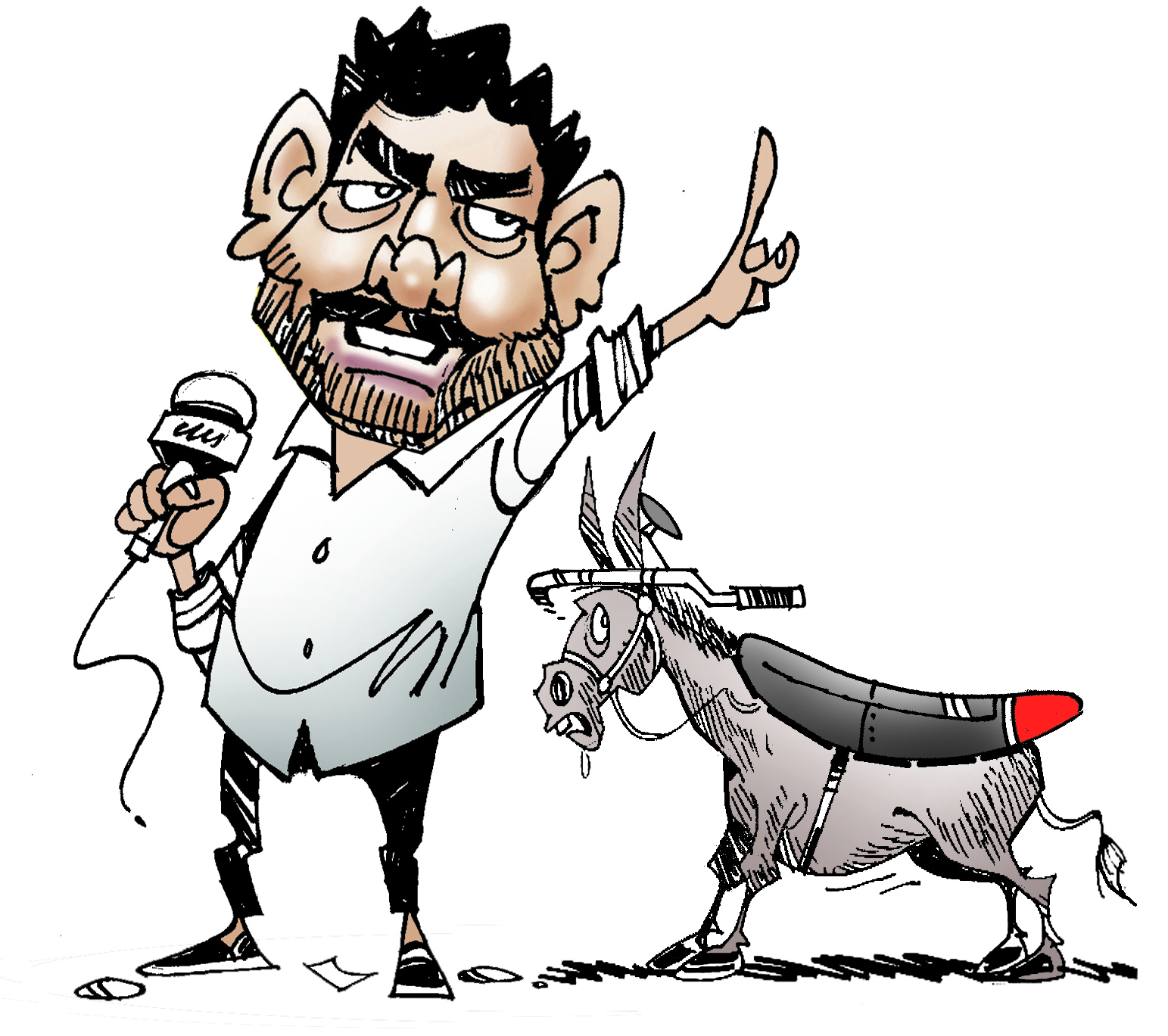 NETAS NATTER | YSRC Makes Ass of Protest Against Fuel Hike NETAS NATTER | YSRC Makes Ass of Protest Against Fuel Hike