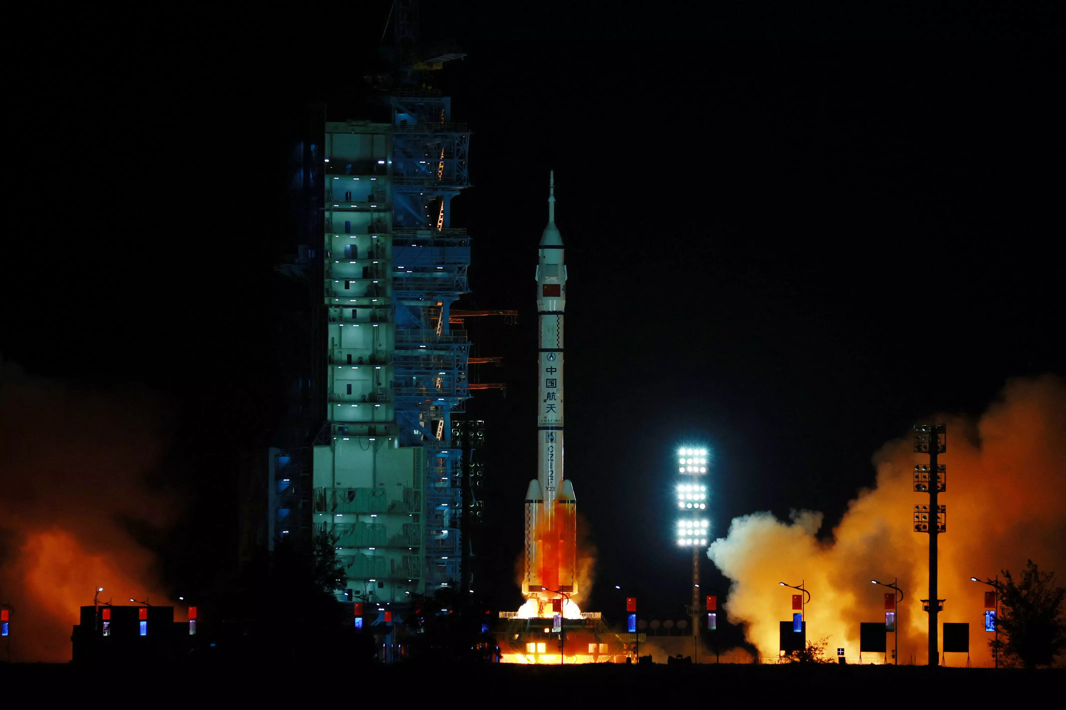 China Launches Crewed Space Flight as Part of Moon Ambitions China Launches Crewed Space Flight as Part of Moon Ambitions