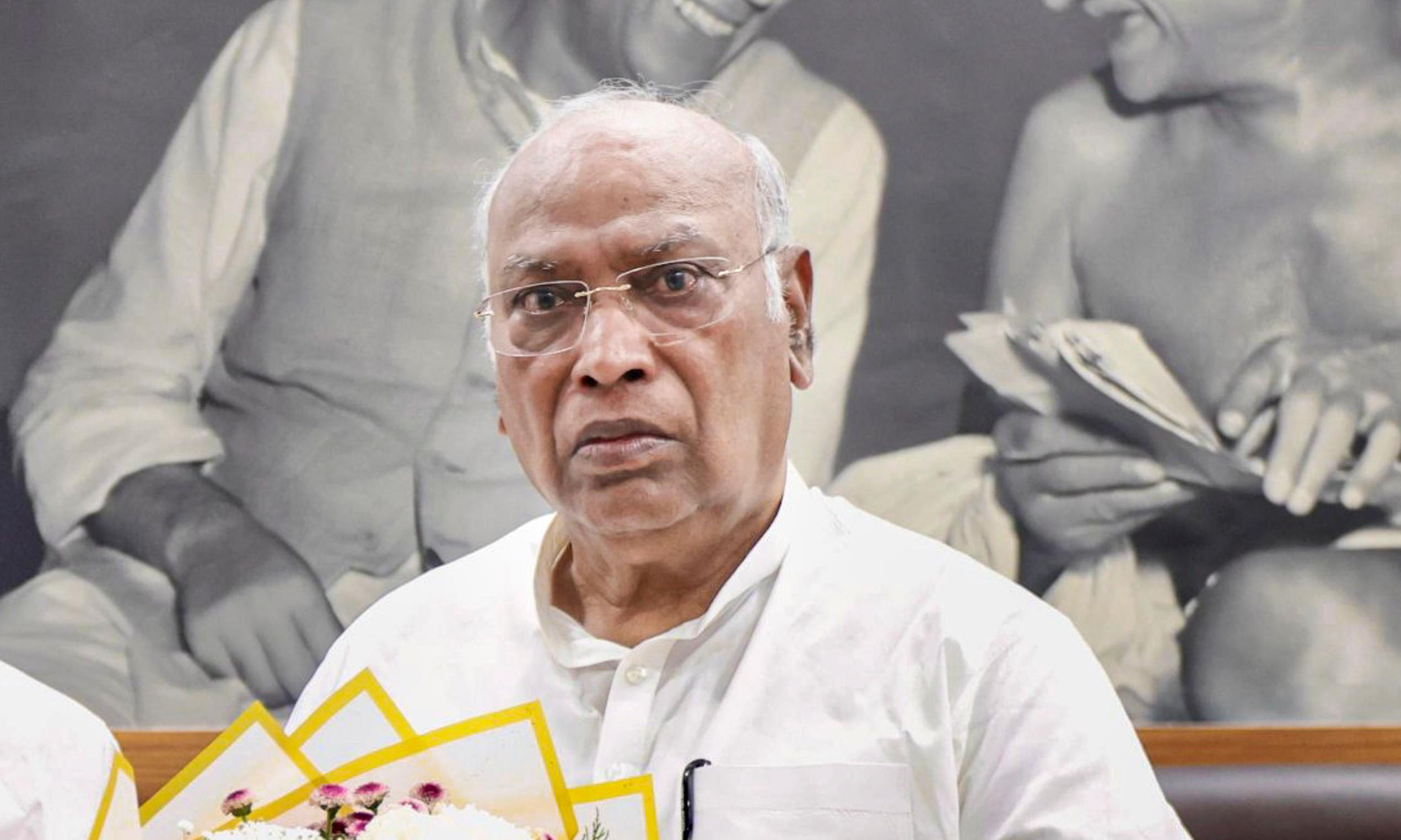 Kharge claimed that over the past 12 years, the government has \"looted\" Rs 42 lakh crore, which he said amounts to nearly Rs 1,000 per day