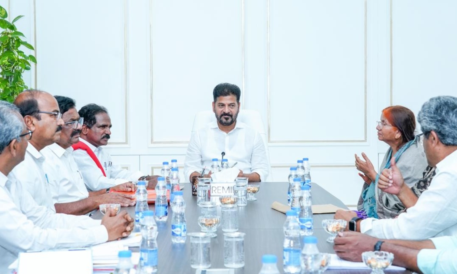 Revanth Slams Centre For Not Procuring Harvest Produce