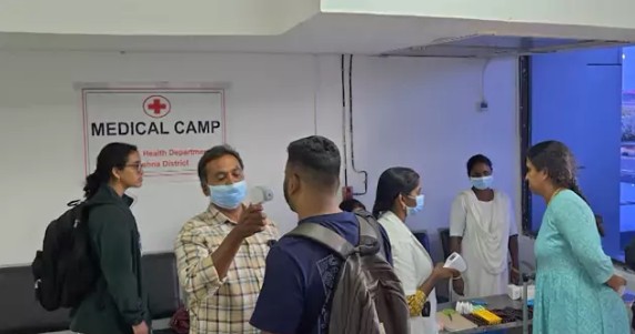 Ebola Screening Facility Set Up at Vijayawada Airport