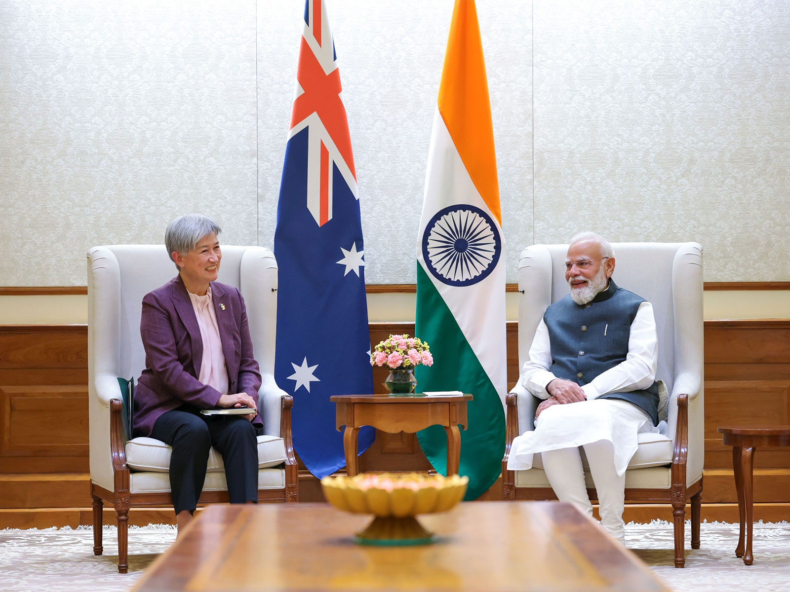 Australian Foreign Minister Penny Wong Meets PM Modi
