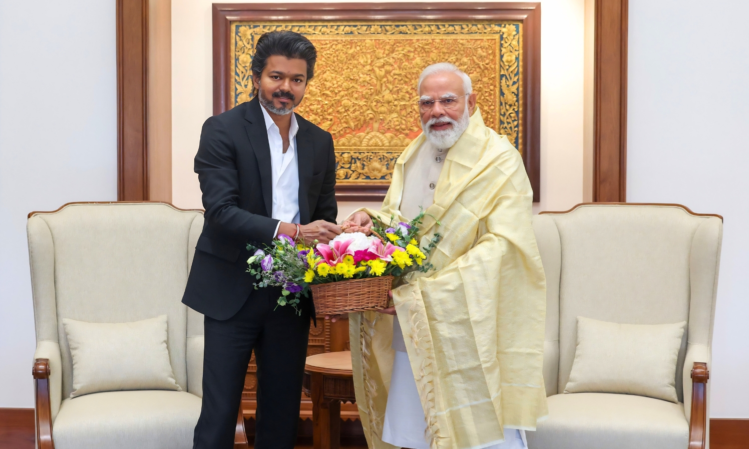 TN CM Vijay Meets PM Modi in Delhi