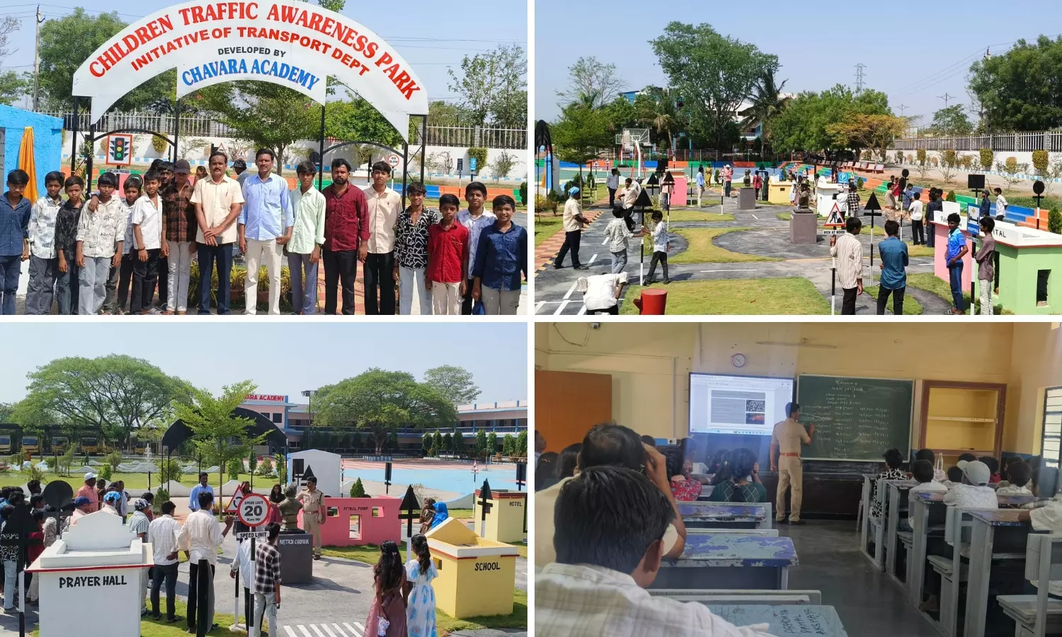 Adilabad Students Learn Road Rules Before Schools Reopen Adilabad Students Learn Road Rules Before Schools Reopen