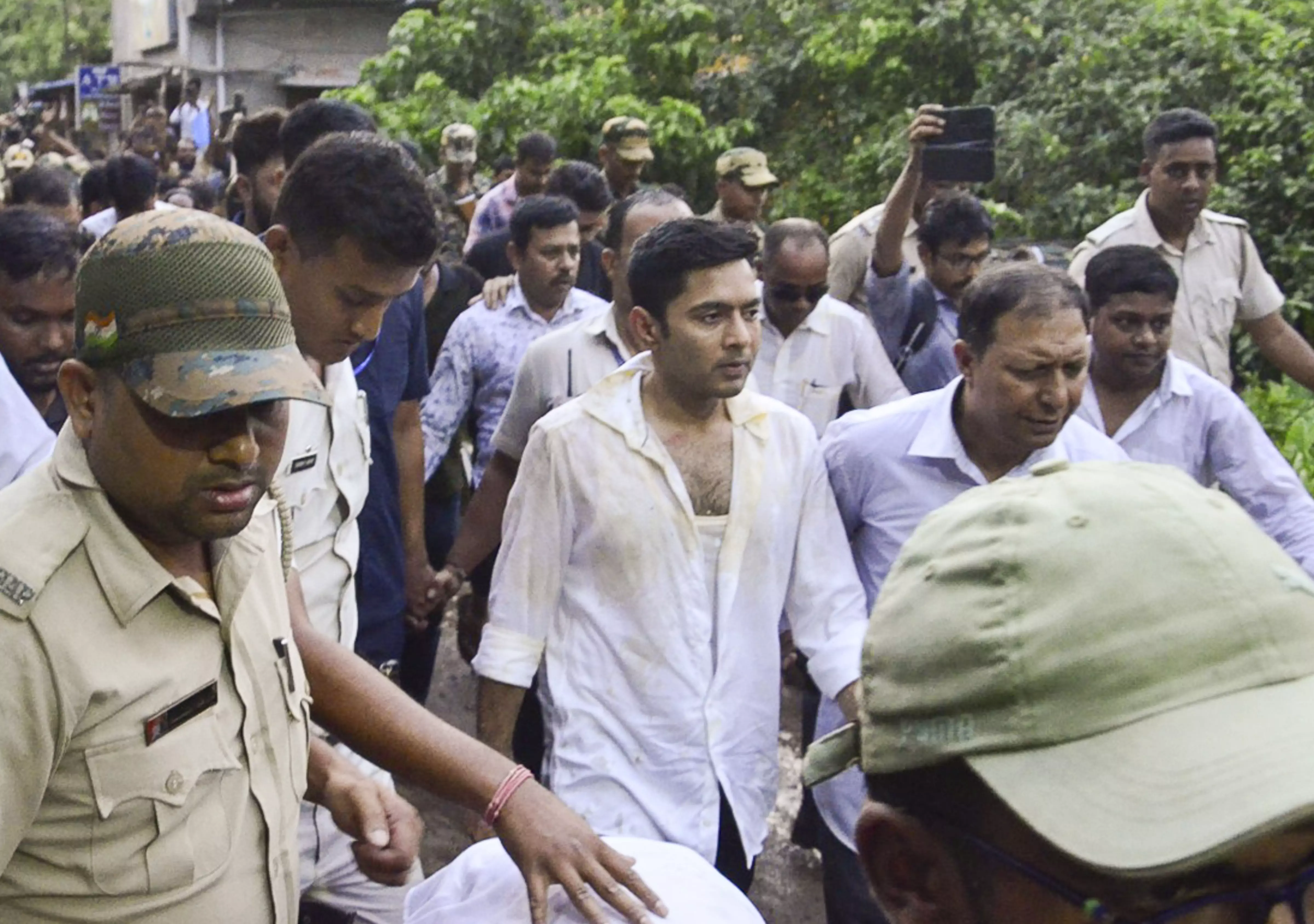 BJP Alleges Mamata Pressured Private Hospital to Admit Abhishek BJP Alleges Mamata Pressured Private Hospital to Admit Abhishek
