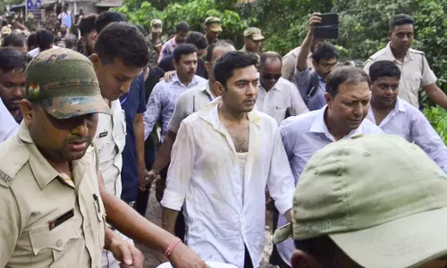 BJP Alleges Mamata Pressured Private Hospital to Admit Abhishek BJP Alleges Mamata Pressured Private Hospital to Admit Abhishek