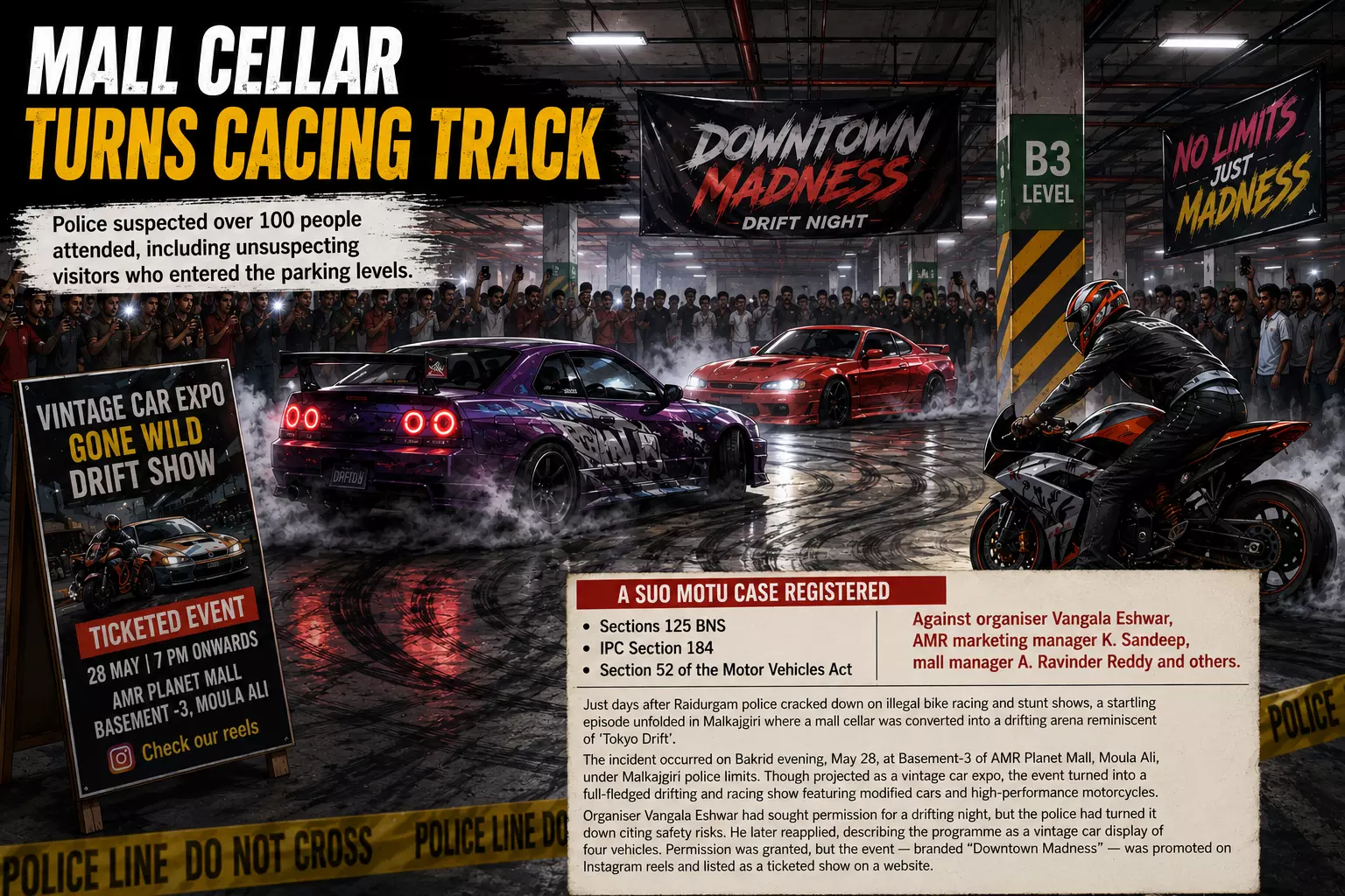 Mall Cellar Turns Cacing Track Mall Cellar Turns Cacing Track