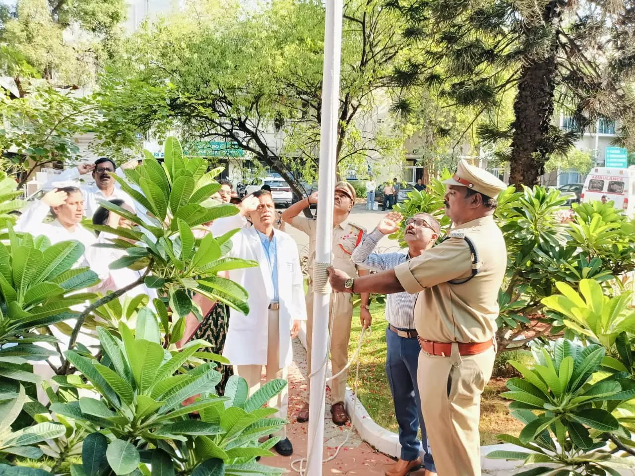 Hospitals Mark Telangana Day Hospitals Mark Telangana Day