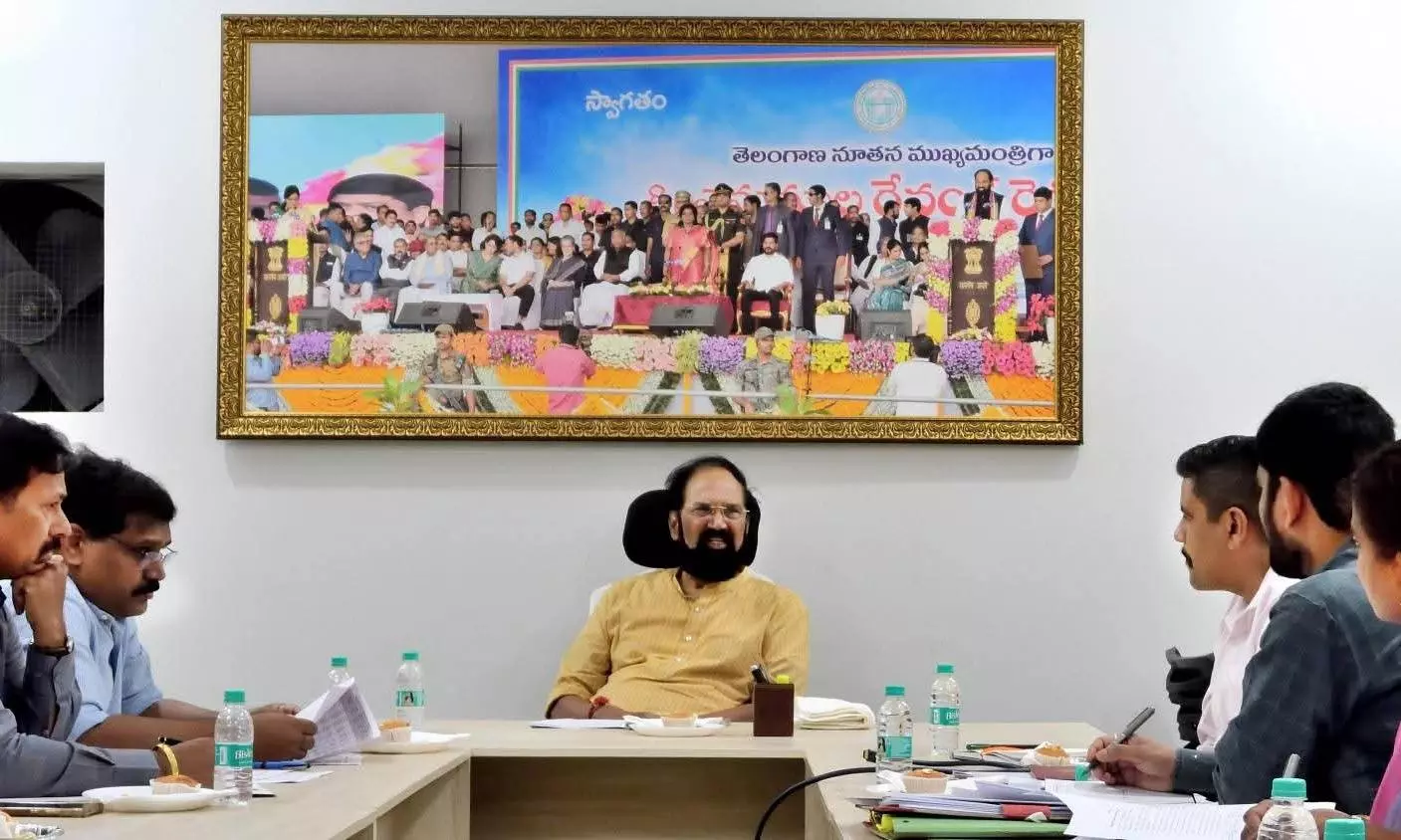 Telangana Set To Surpass Rabi Procurement Record: Uttam Telangana Set To Surpass Rabi Procurement Record: Uttam
