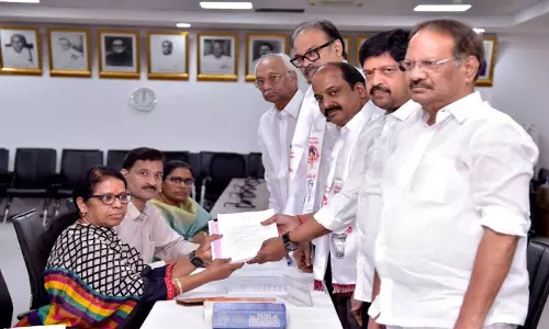 Jana Sena Rajya Sabha Candidate Lingamaneni Ramesh Files Nomination Jana Sena Rajya Sabha Candidate Lingamaneni Ramesh Files Nomination