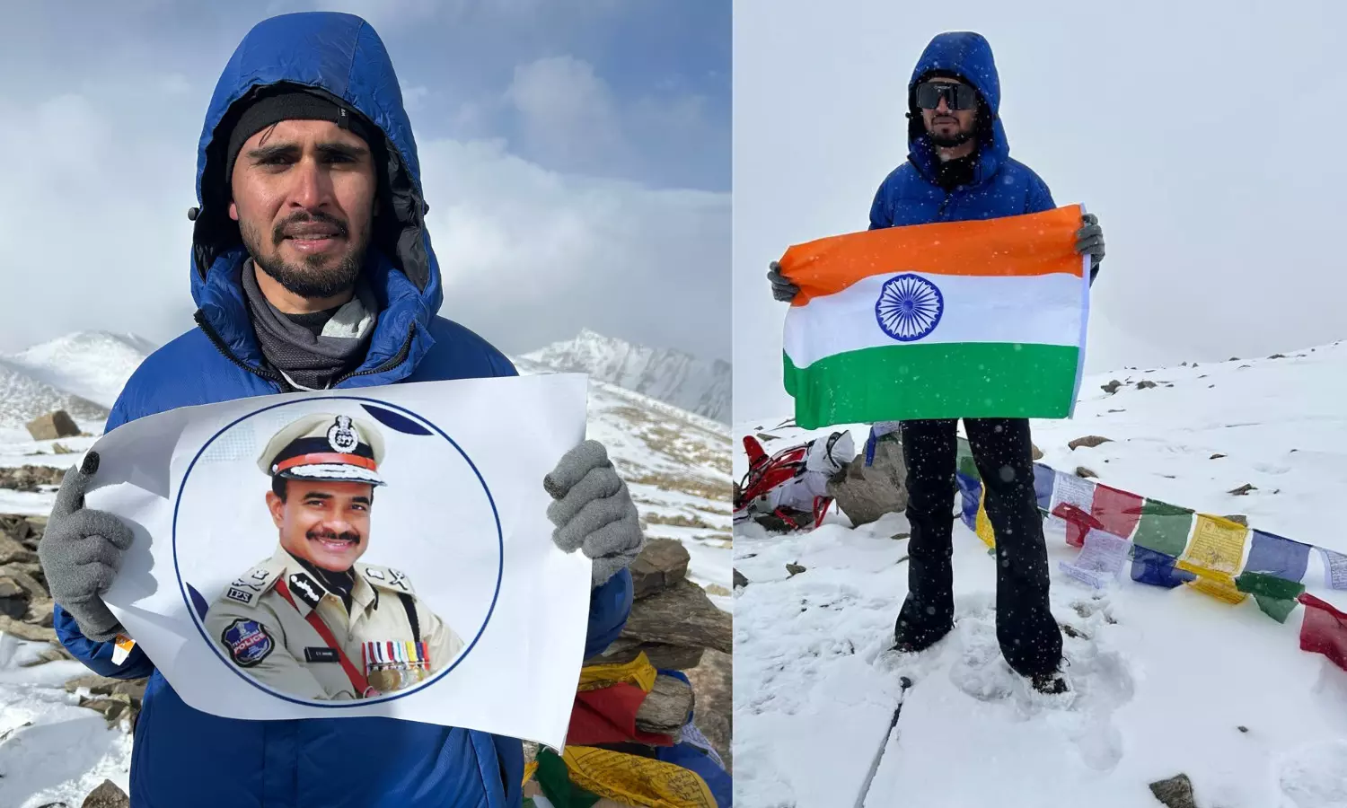 Hyderabad Mountaineer Thanks CV Anand After Successful Ladakh Summit Hyderabad Mountaineer Thanks CV Anand After Successful Ladakh Summit