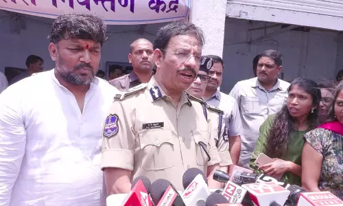 Sajjanar Inspects Fish Prasadam Distribution Event Safety Sajjanar Inspects Fish Prasadam Distribution Event Safety