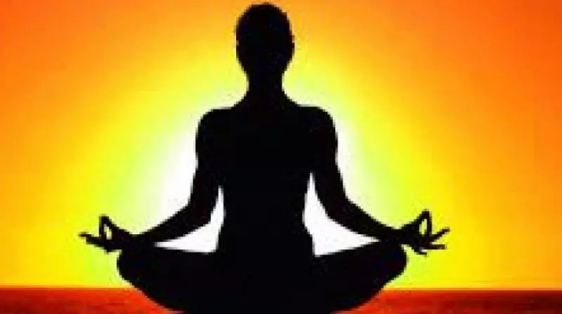 Ancient Undavalli Caves Host Yoga Session Ahead of International Yoga Day Ancient Undavalli Caves Host Yoga Session Ahead of International Yoga Day