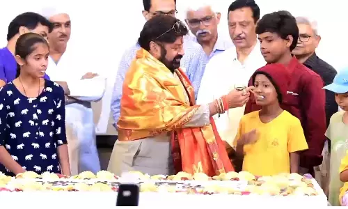 A Heart Full of Joy at Basavatarakam: Balakrishna Celebrates With Children A Heart Full of Joy at Basavatarakam: Balakrishna Celebrates With Children