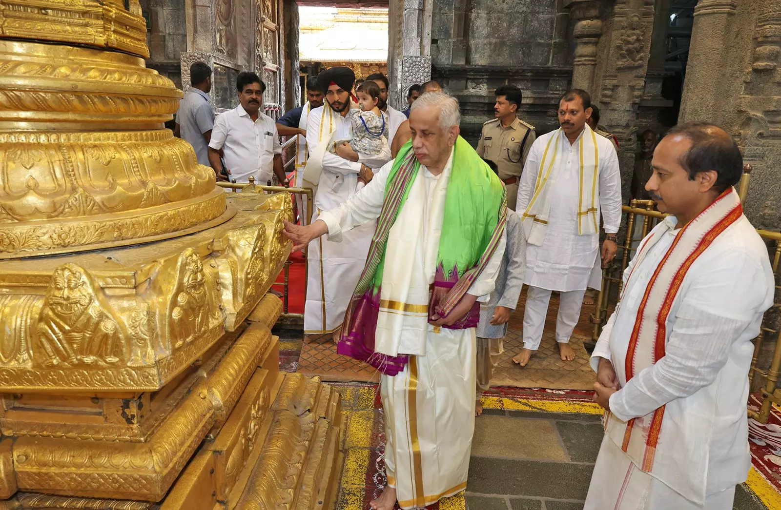 Governor Offers Prayers at Tirumala Temple Governor Offers Prayers at Tirumala Temple
