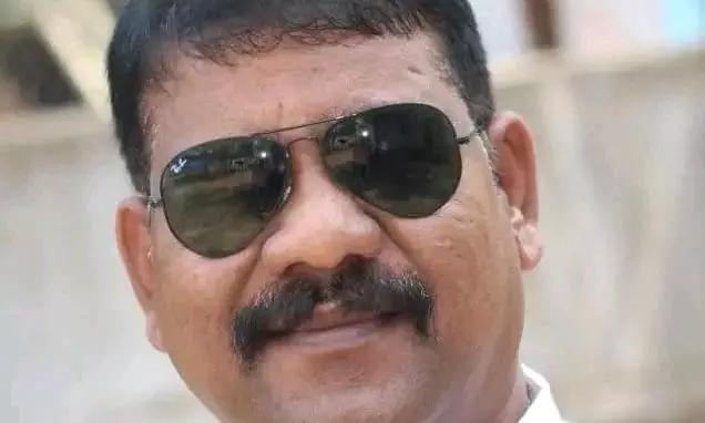 Nellore: Police Officials Pay Tribute To DSP Velamuri Sriram Nellore: Police Officials Pay Tribute To DSP Velamuri Sriram